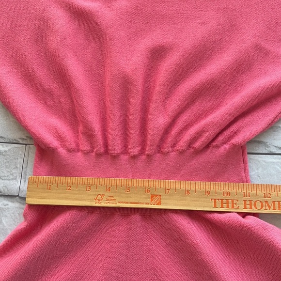 Alice + Olivia BARBIECORE Murray Fit Flare Dress in Calypso Pink medium - Picture 9 of 11